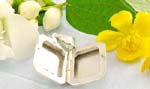 Plain retangular shape locket pendant design in sterling silver 