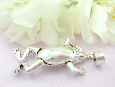 Animal pendant collection shopping sterling silver pendant with plain moveable frog          