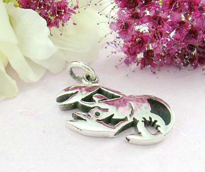 Body catalog jewelry request sterling silver pendant with lobster and onyx          