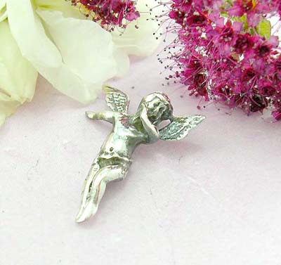 Children jewelry shopping sterling silver pendant with holy angel 