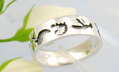  Body fuzzy jewelry online catalog Sterling silver ring with differernt kind of fish pattern      